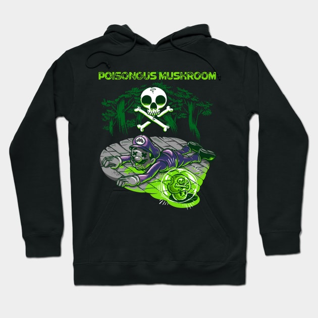 Poisonous Mushroom Hoodie by Dark Planet Tees